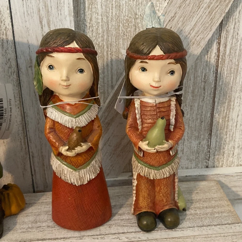 Hobby Lobby 2020 Thanksgiving Figurine Set - Multicolor